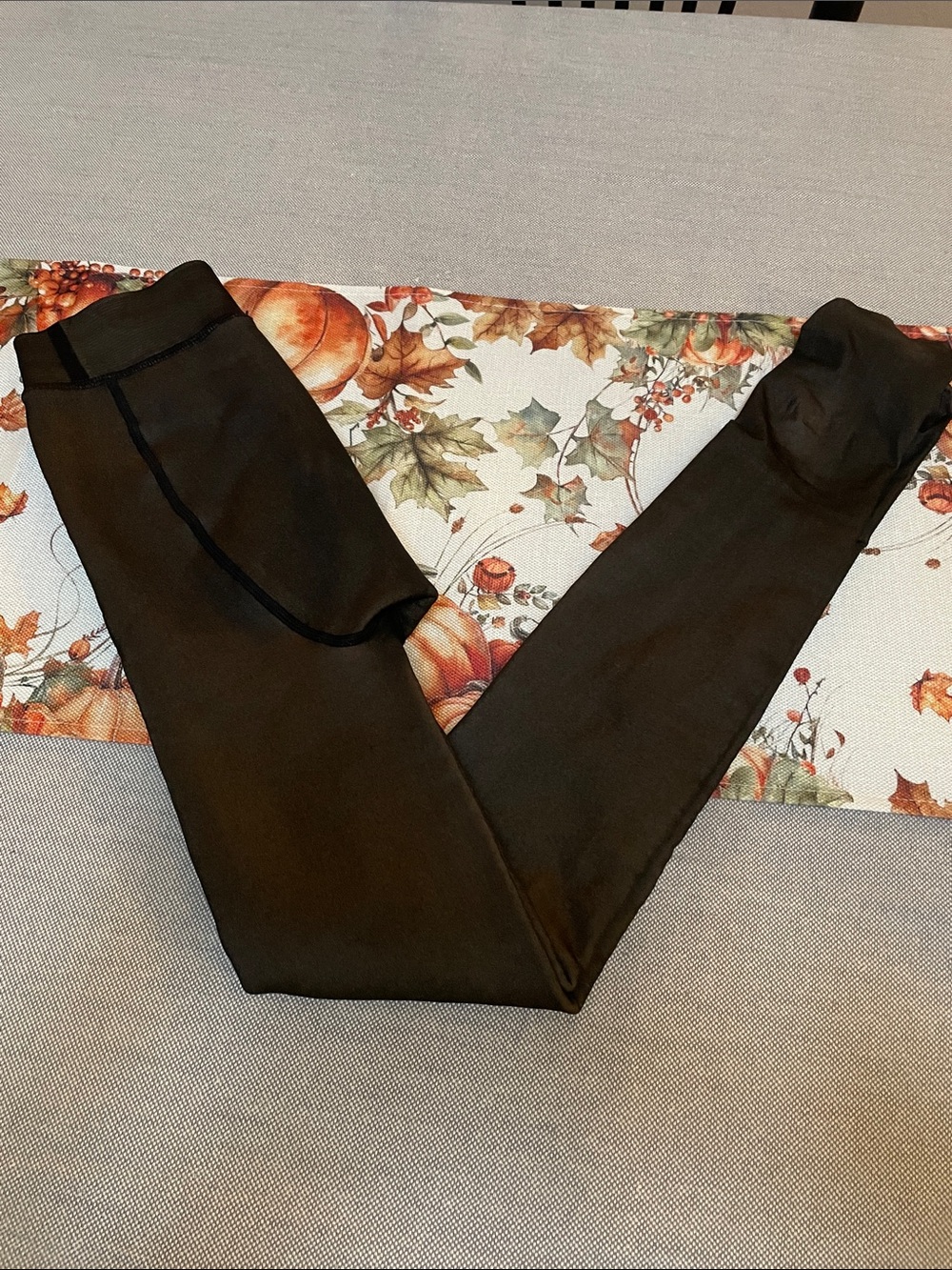 Black Fleece Lined Pantyhose, S
